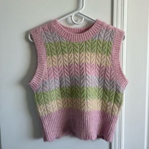 PASTEL Y2K SWEATER VEST